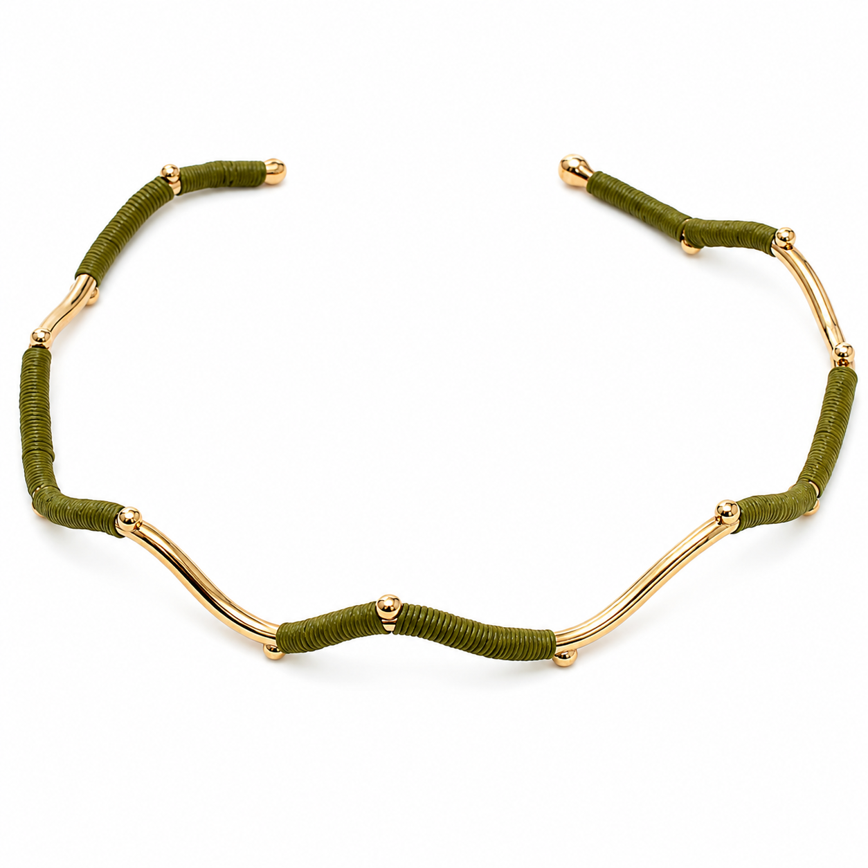 Bonelia Choker in Green