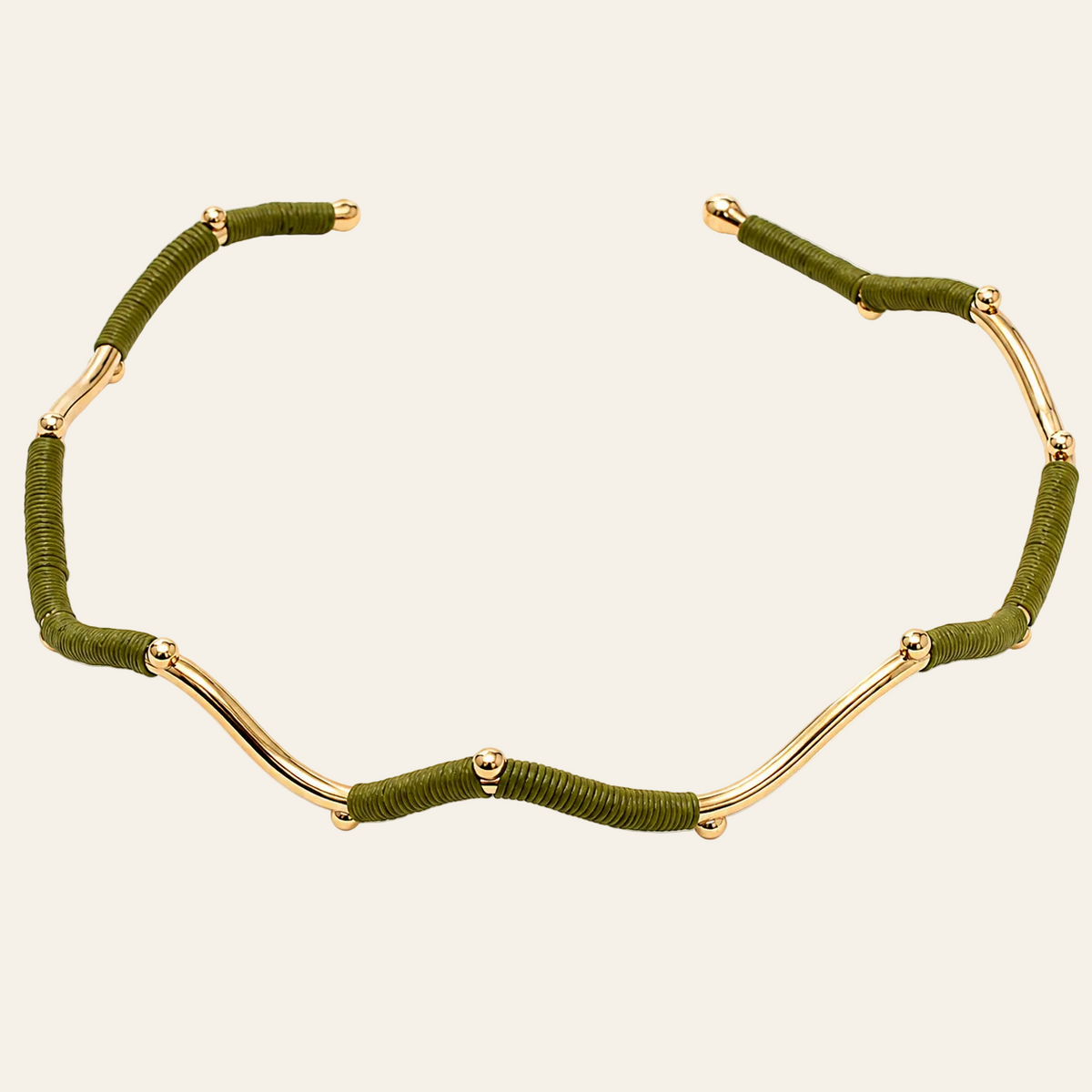 Bonelia Choker in Green