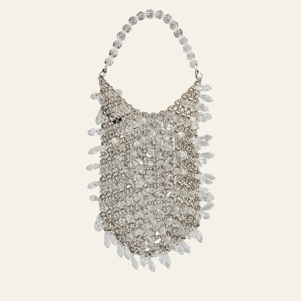 Florence Chainmail Bag in Silver