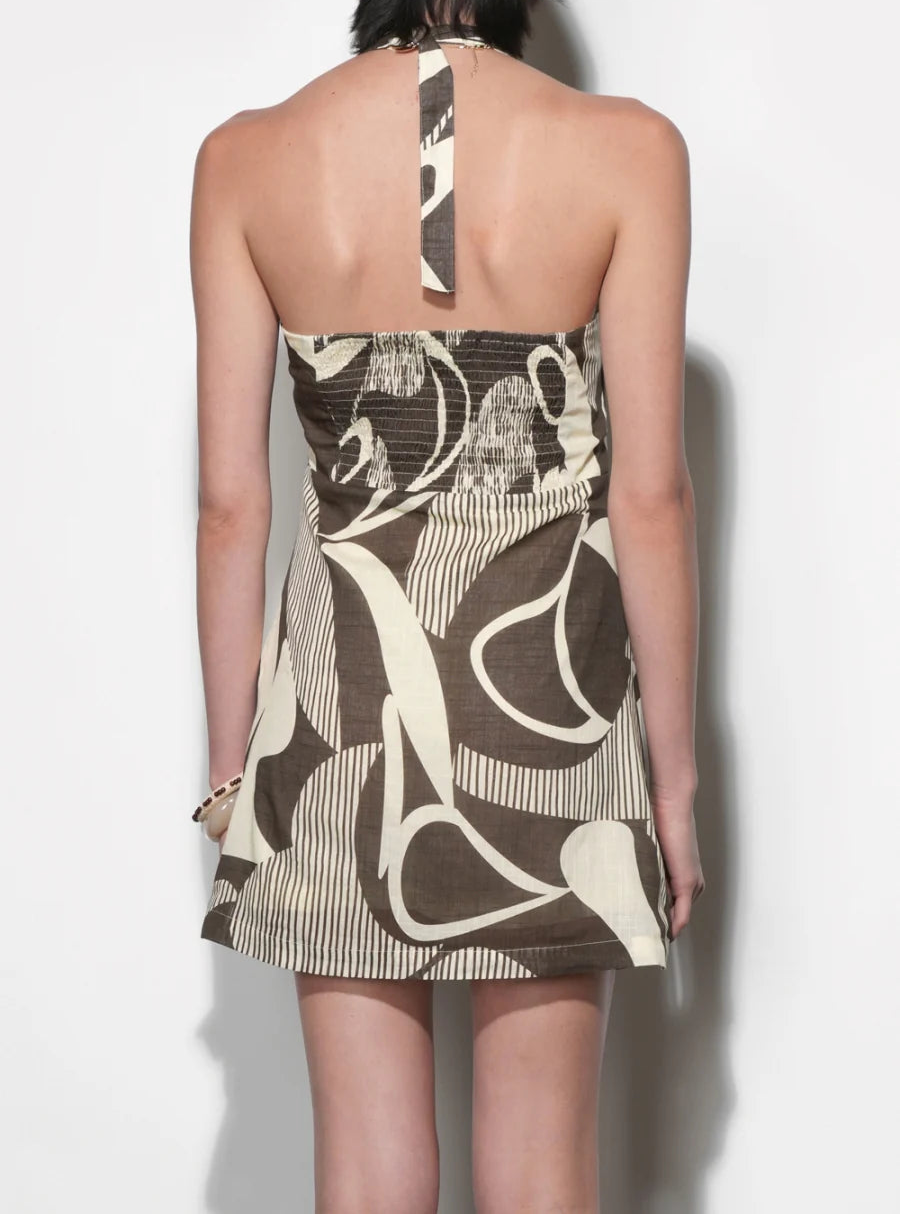 Hannah Side Pleated Mini Dress