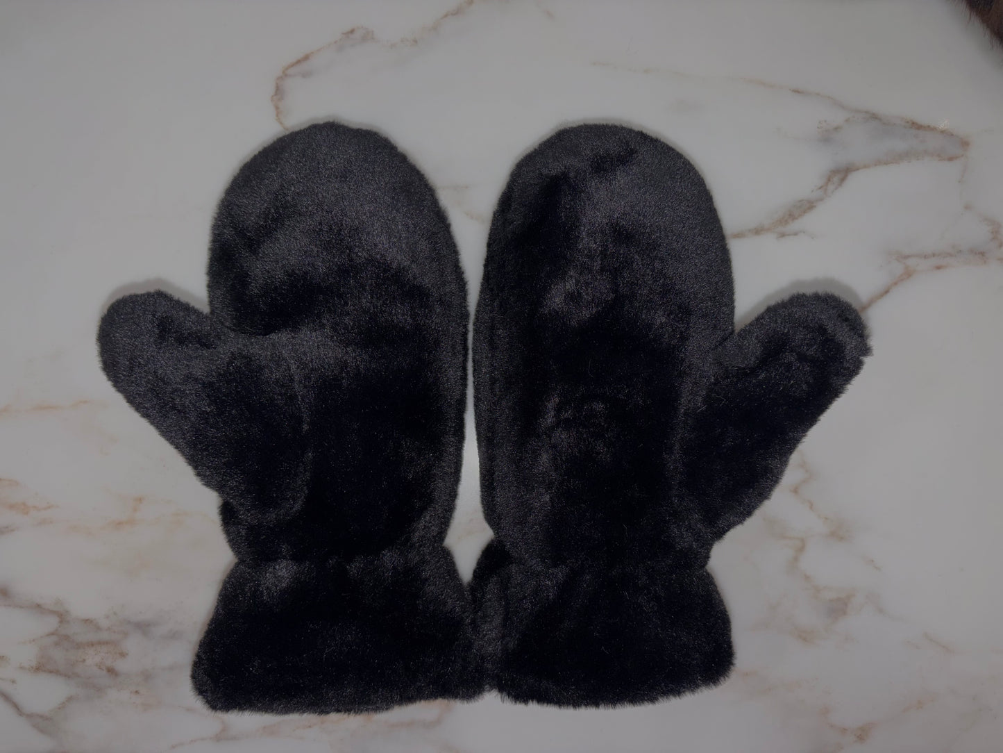 Faux Fur Mittens