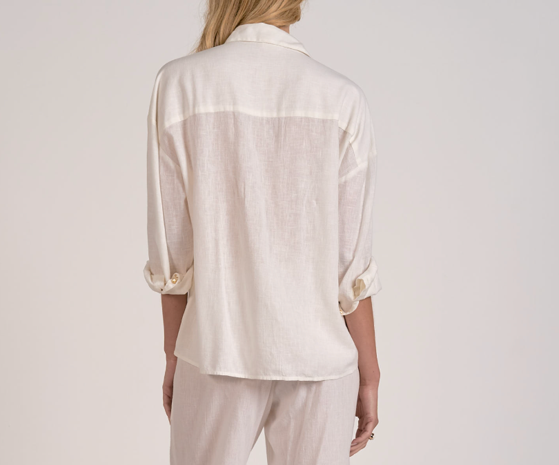 Portofino Linen Button Down