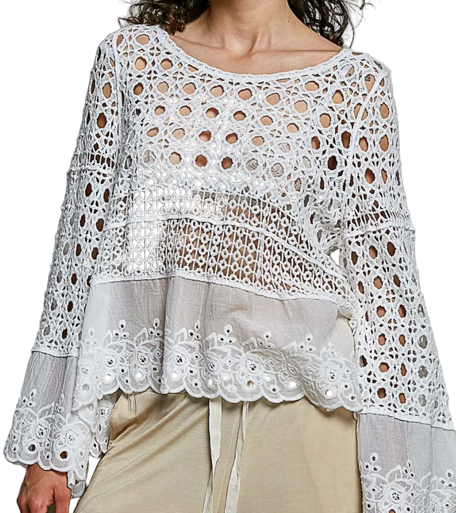 Harper Open Knit Top