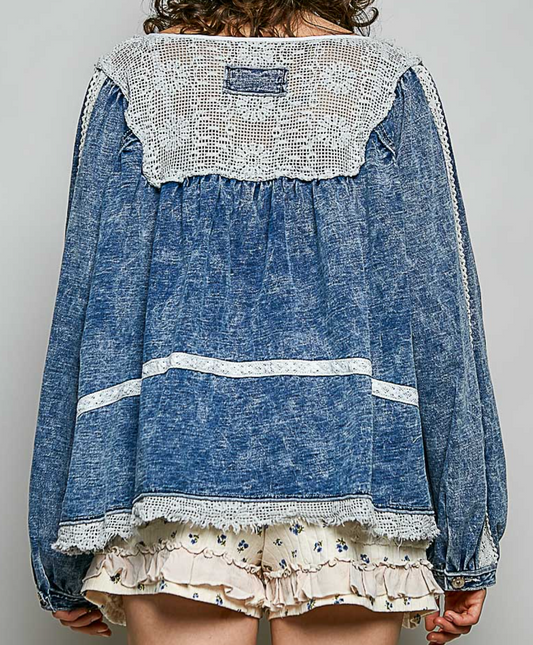 Denim lace POL