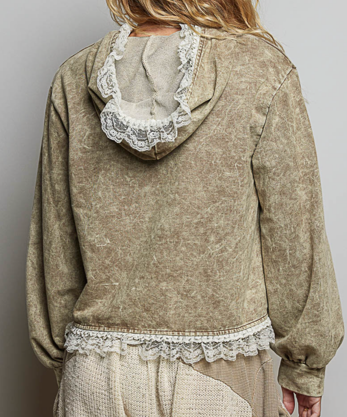 Mocha wash hoodie