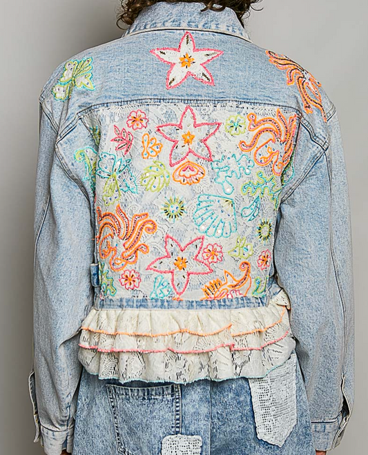 Embroidered Denim Jacket