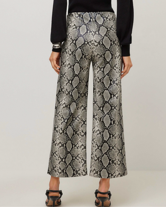 Kelly Faux Leather Cropped Pants