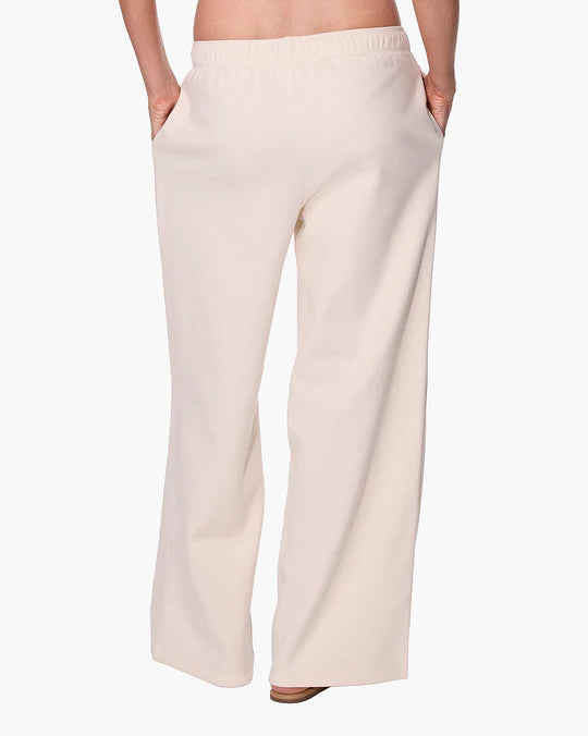 CloudSoft Wide Leg Jogger in Bone