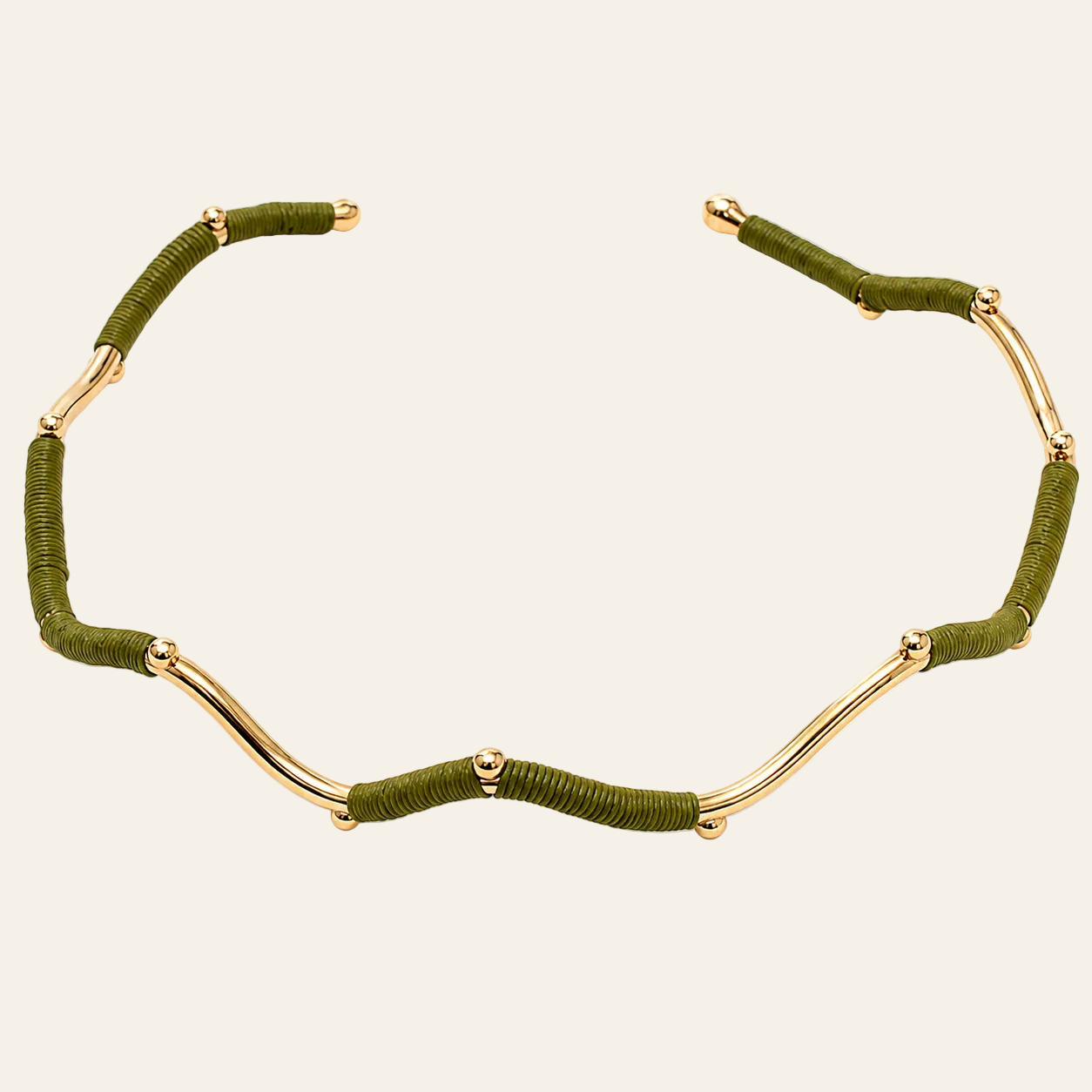 Bonelia Choker in Green