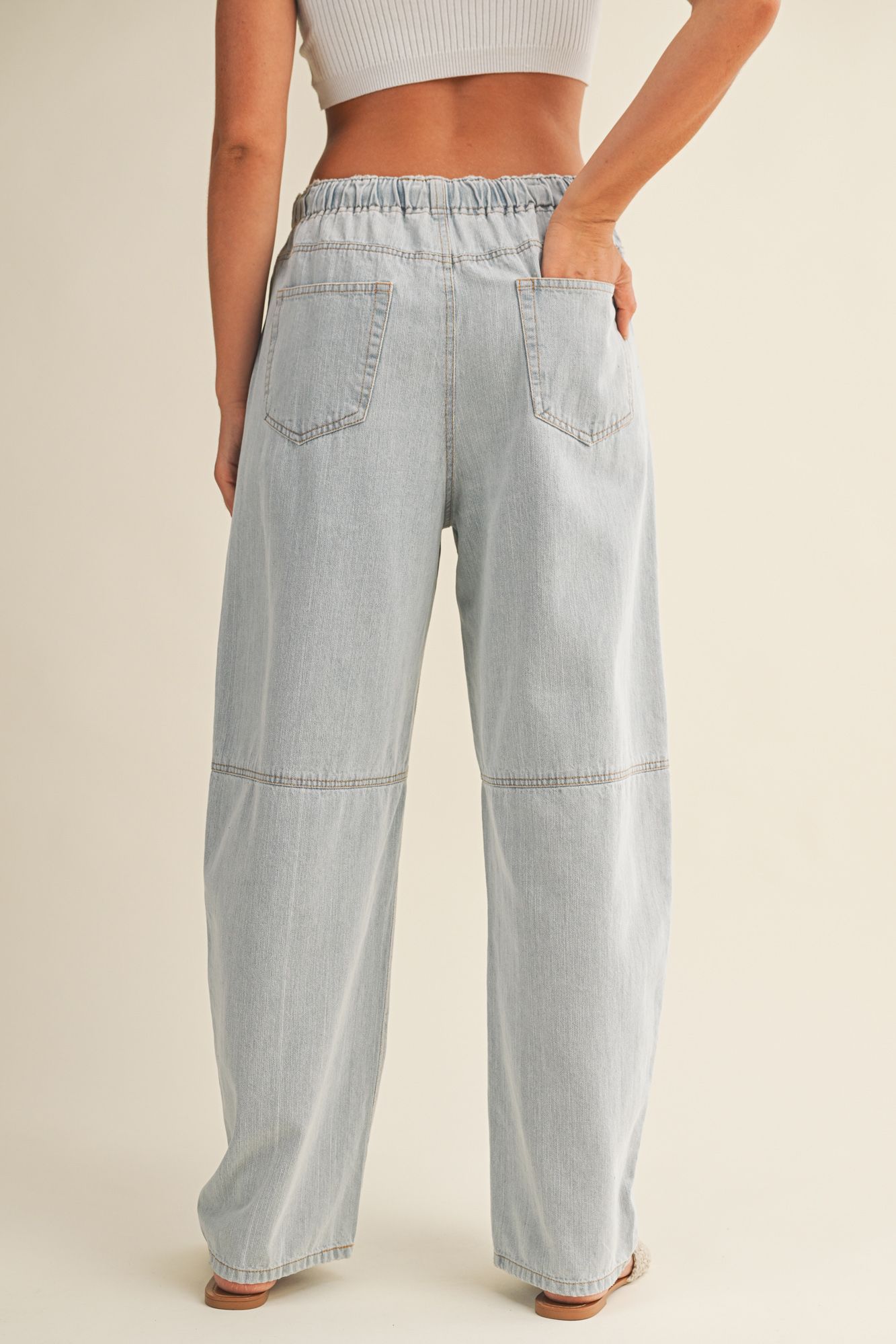 Barrel-Leg Light Weight Denim