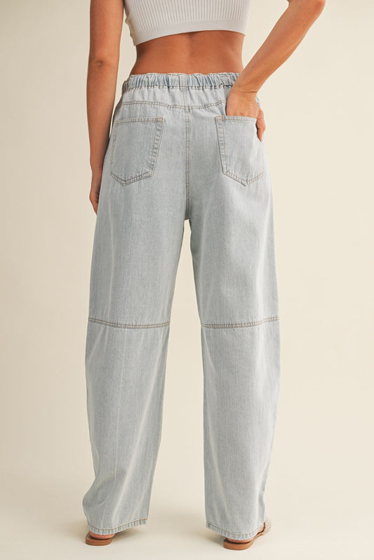 Barrel-Leg Light Weight Denim