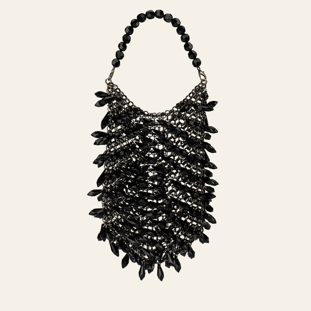 Florence Chainmail Bag in Black