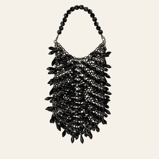 Florence Chainmail Bag in Black