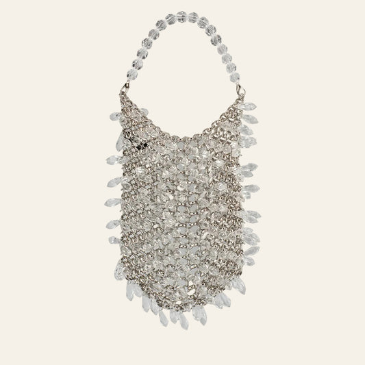 Florence Chainmail Bag in Silver