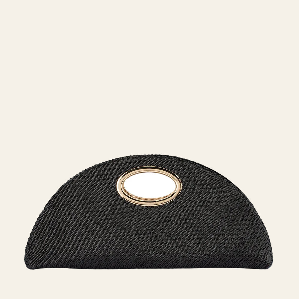 Geena Straw Clutch Bag