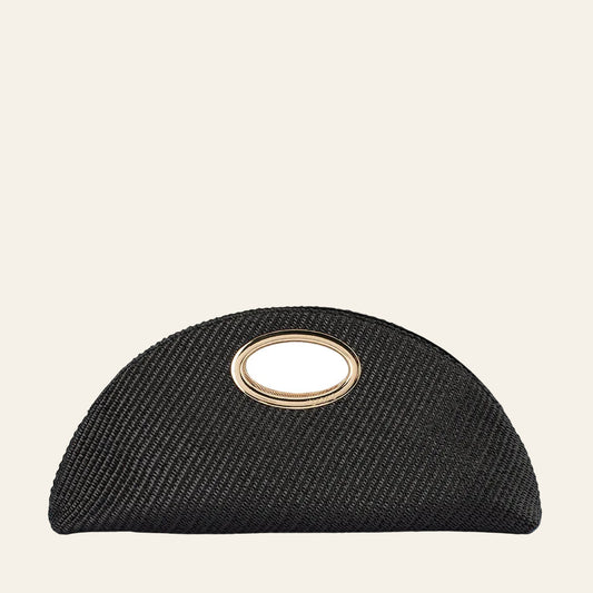 Geena Straw Clutch Bag