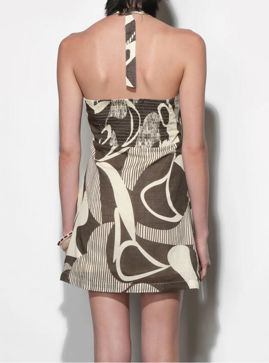 Hannah Side Pleated Mini Dress