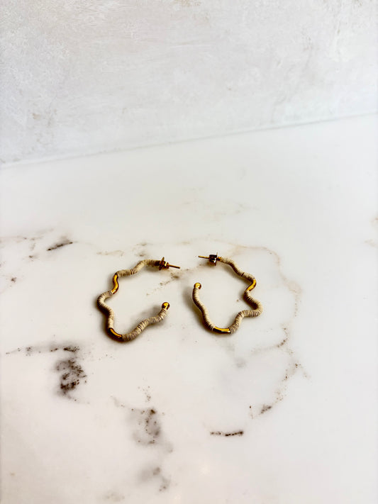Bonelia Hoops in Cream