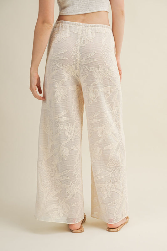 Crochet Wide Leg Pants
