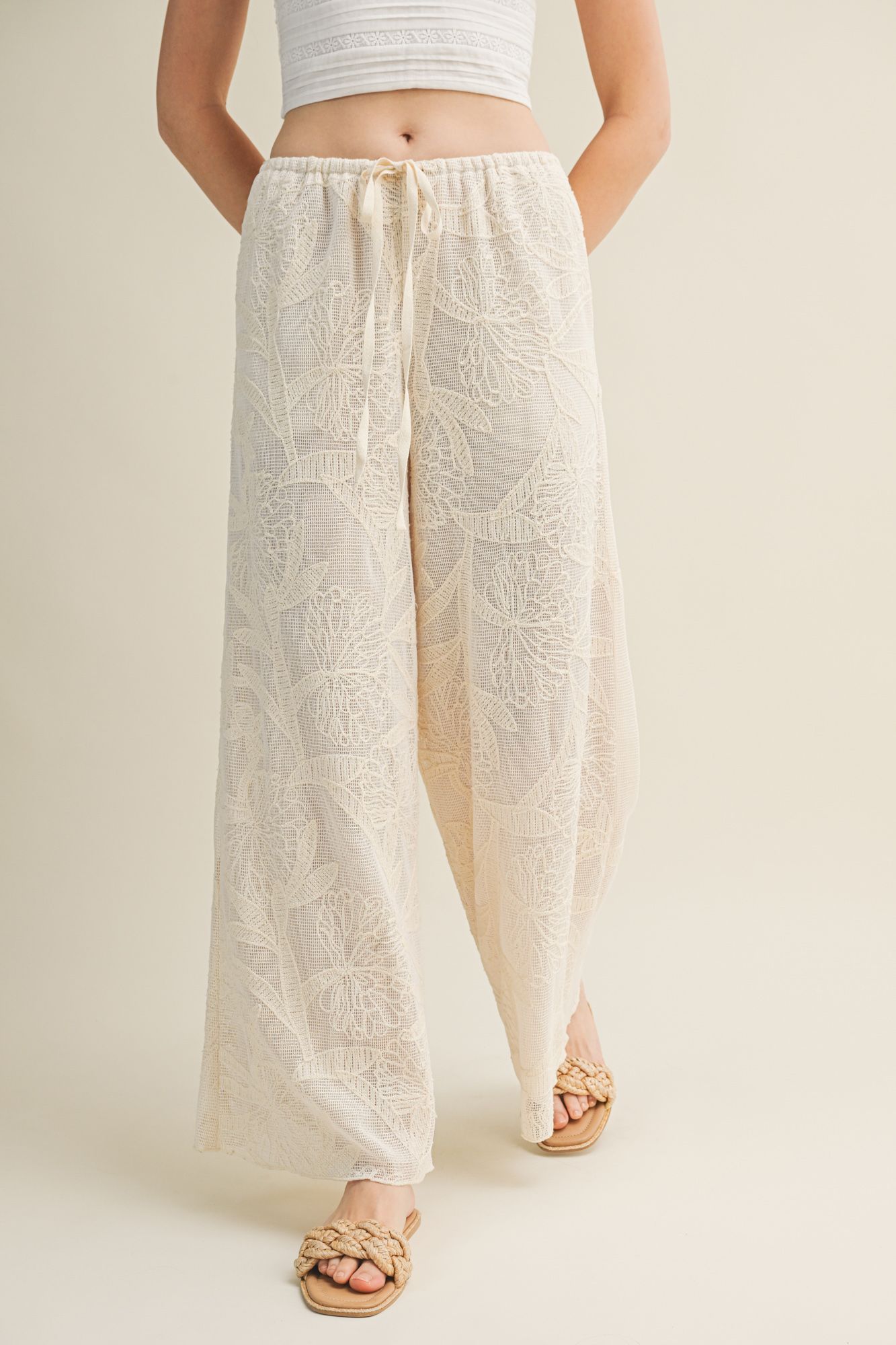 Crochet Wide Leg Pants