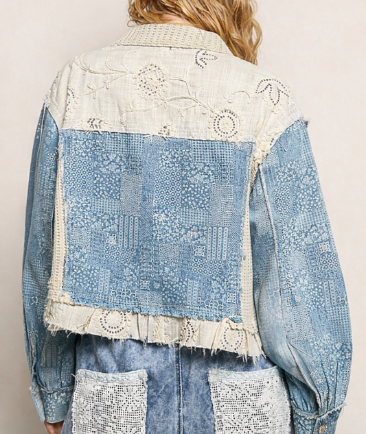 Denim Patchwork Jacket