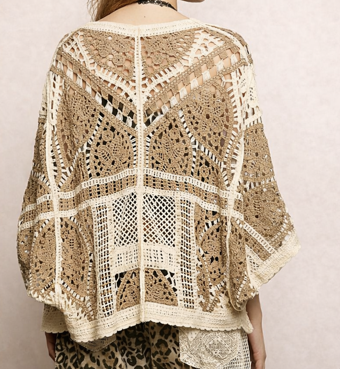 Mocha Crochet Cardigan