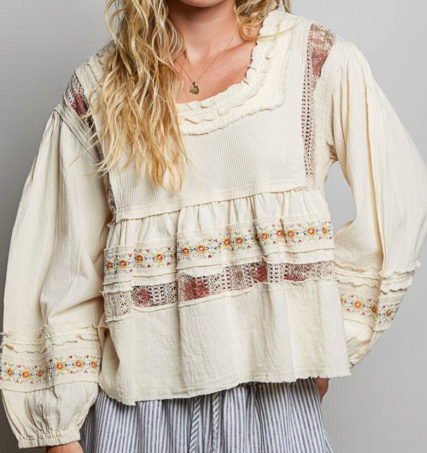 Ivory Bloom Blouse