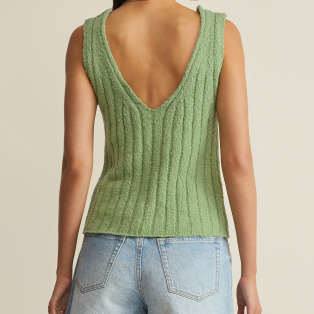 Acadia Sweater Tank in Sprout