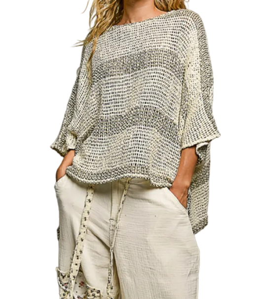 Coastal Knit Poncho