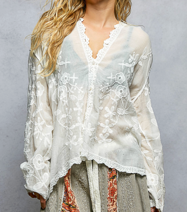 The Amalfi Lace Blouse