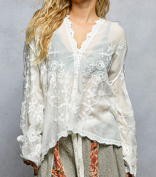 The Amalfi Lace Blouse