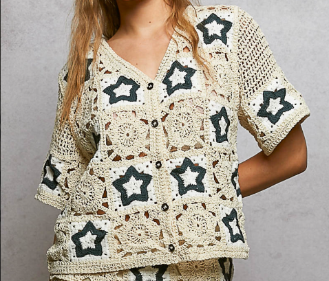The Nantucket Star Crochet Shirt