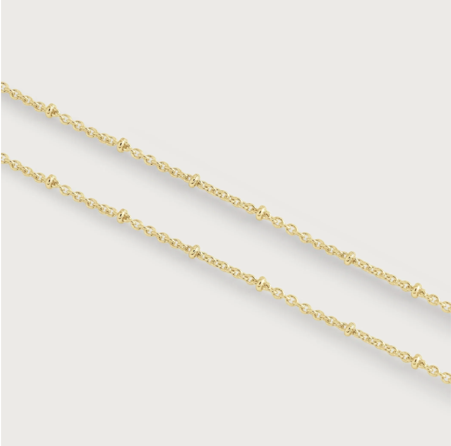 Gold Molten Bead Chain