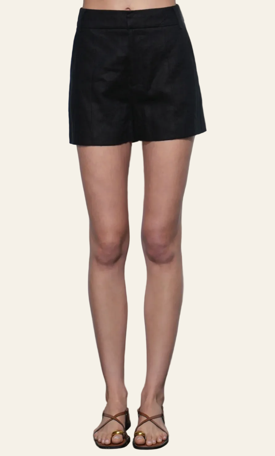 Haisley Linen Short in Black