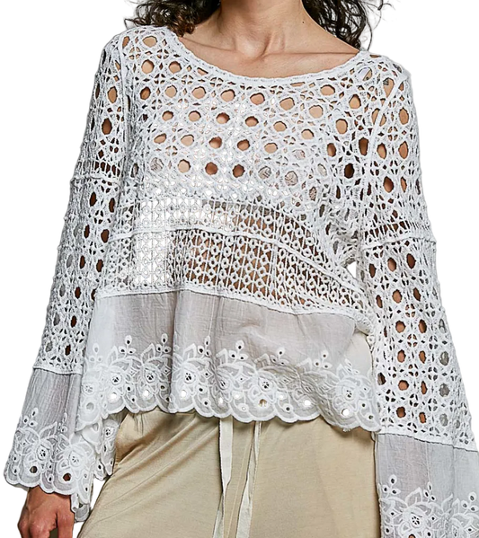 Harper Open Knit Top