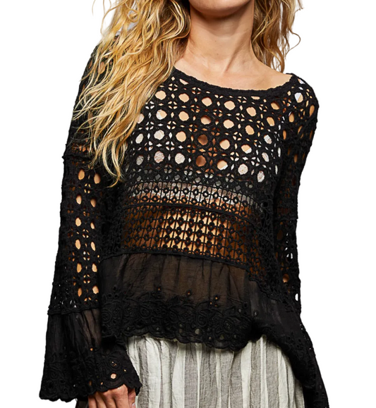 Coastal Breeze Crochet Top
