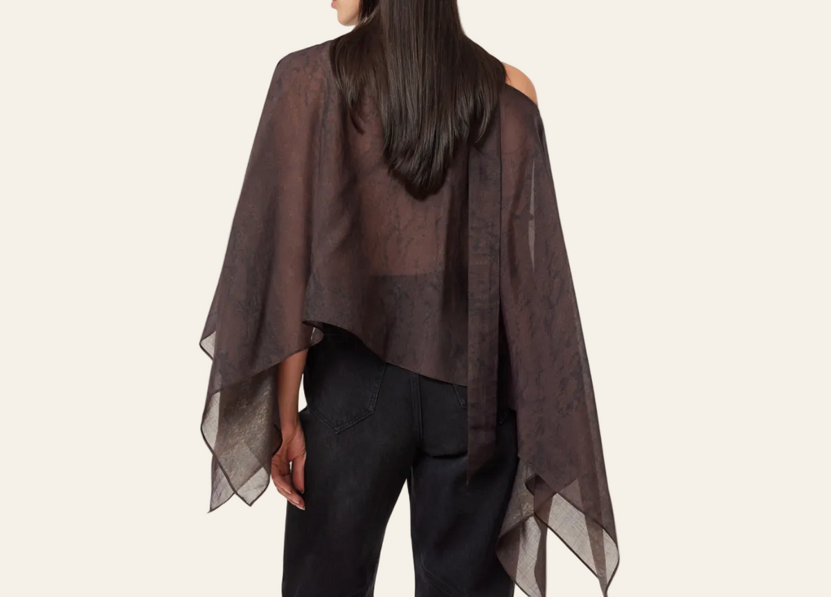 Printed Scarf Top