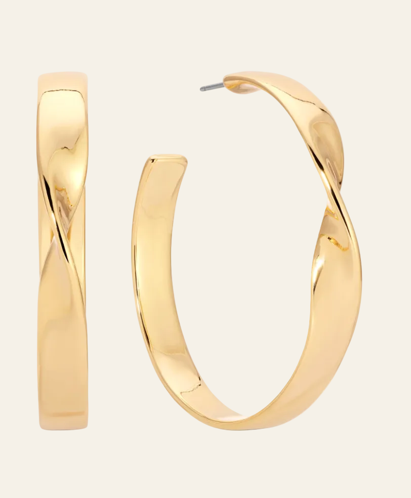 Heirloom Twist Large Hoops