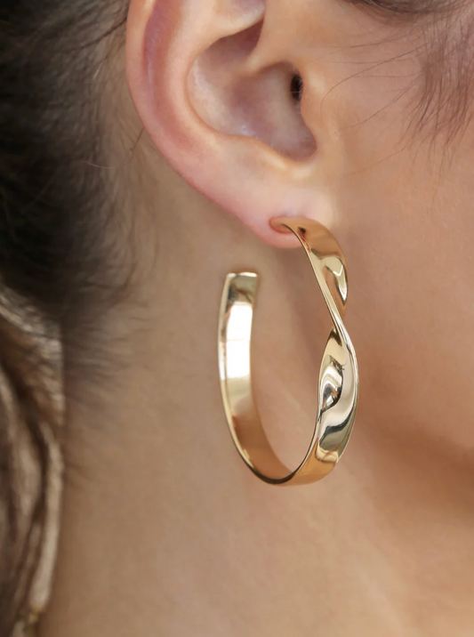 Heirloom Twist Large Hoops