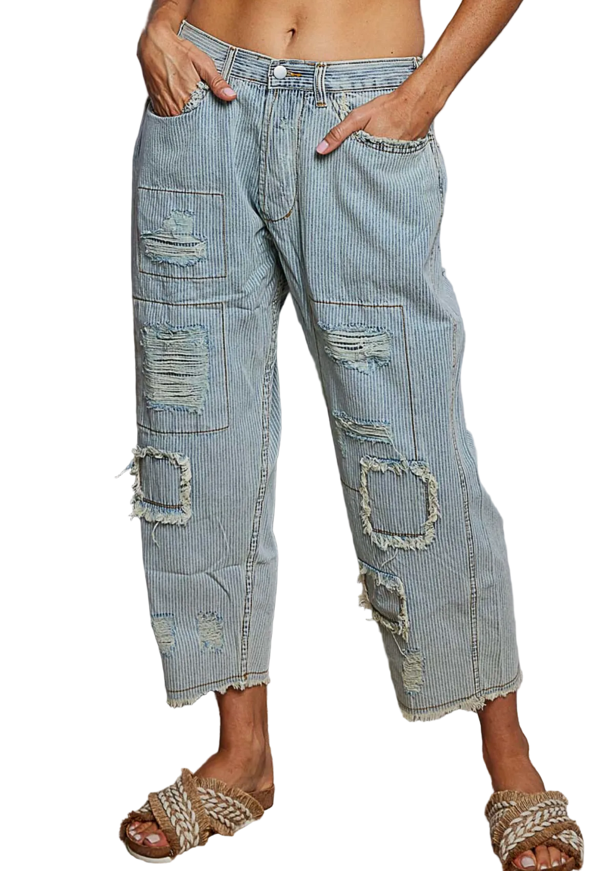 Stripe Denim Jeans