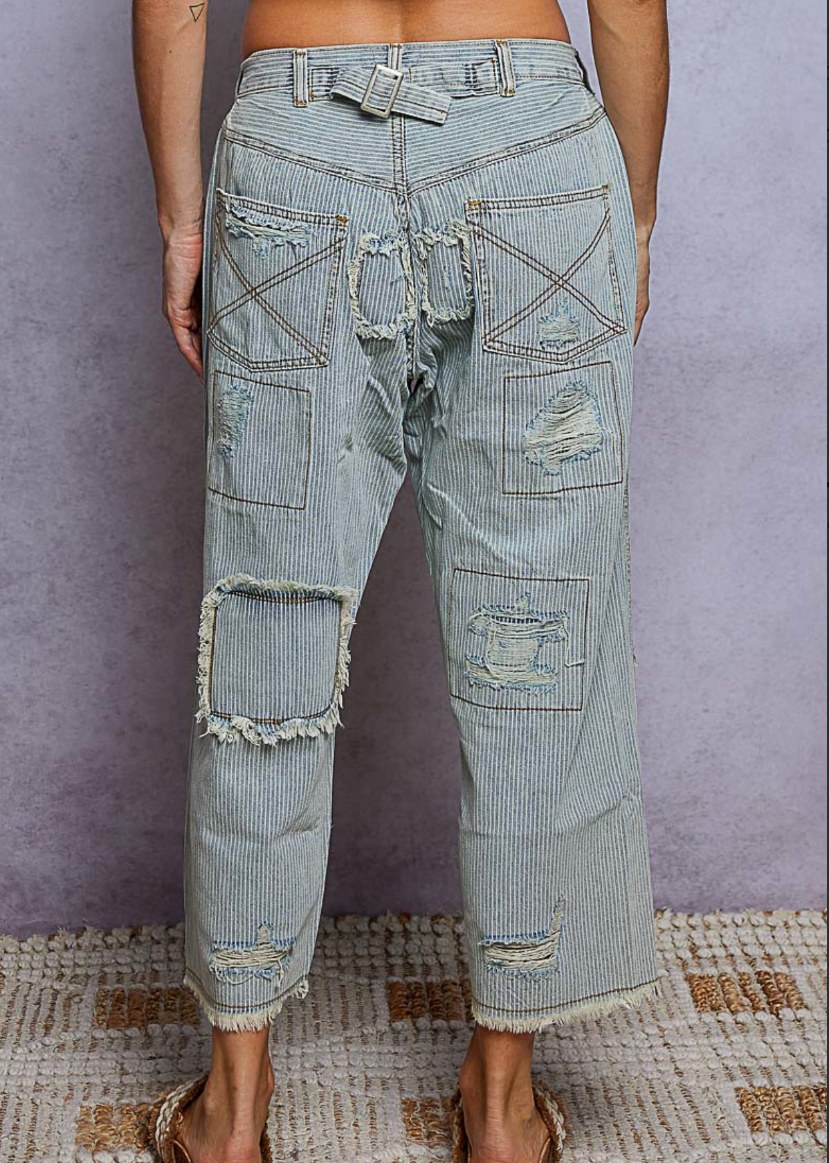 Stripe Denim Jeans