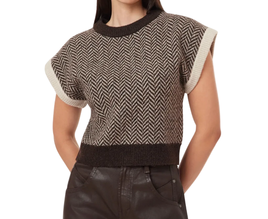 Herringbone Sweater vest