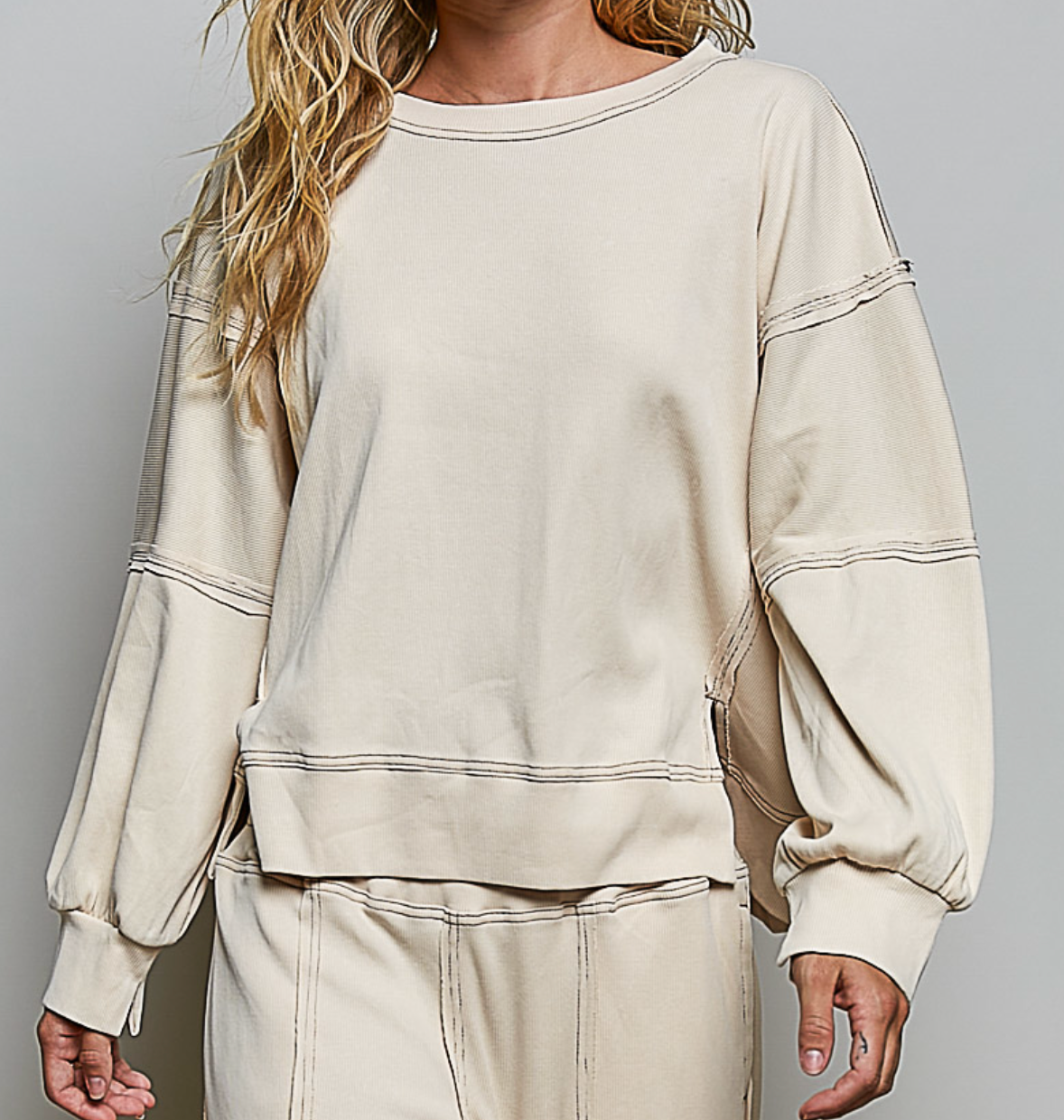Barely Beige Pull Over