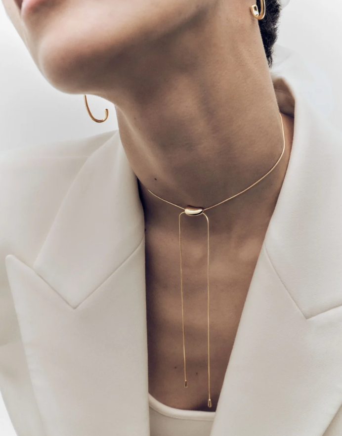 Rodeo Slider Necklace in Silver or Gold