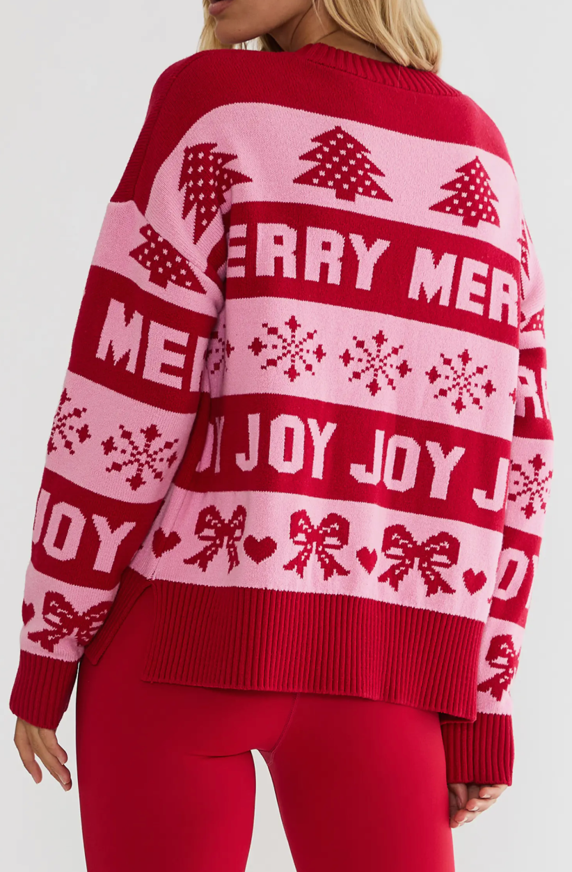 Callie Sweater in Sugar Peppermint