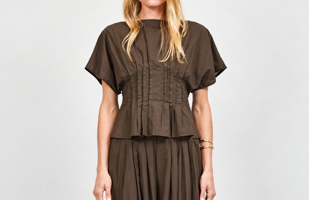Simone Top in chocolate
