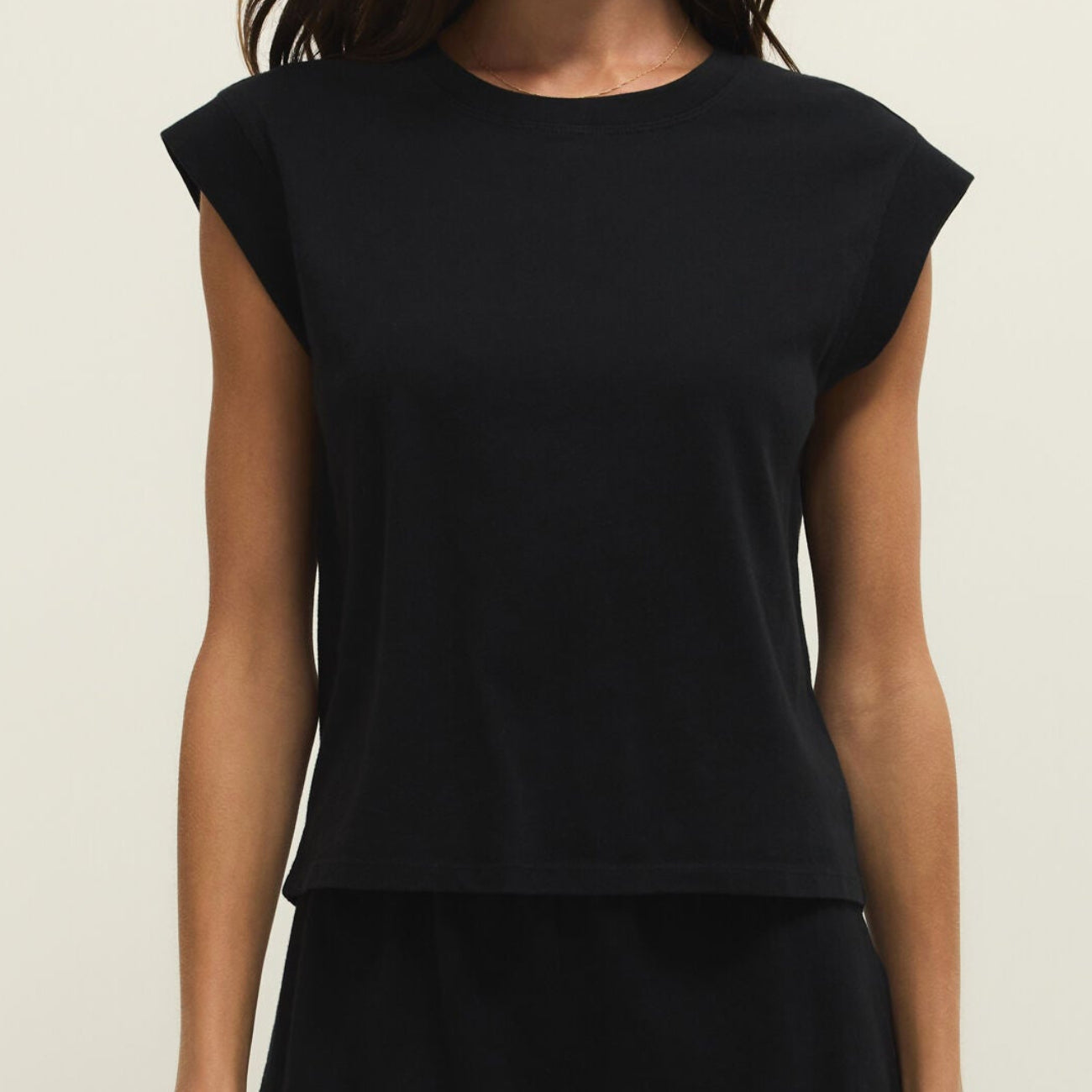 Camino Jersey Top in Black