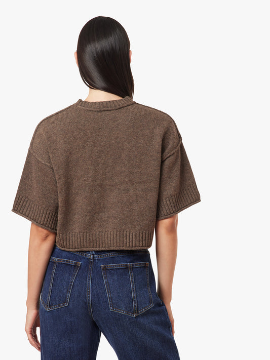 Heather Mocha Crew Neck Sweater